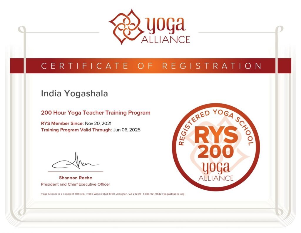 200 Hour Yoga Teacher Training Program Certificate - India Yogashala_page-0001