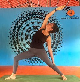 yoga teaching at kerala yogashala